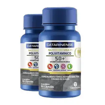 Kit 2 polivitamínico sênior catarinense 60 cápsulas