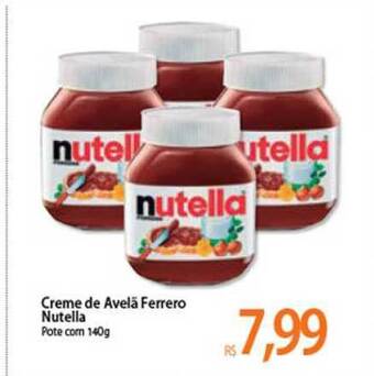 Atacadão Creme De Avelã Ferrero Nutella 140g oferta