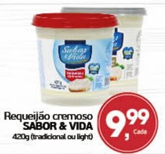 Cometa Supermercados Requeijao cremoso Sabor & Vida 420g oferta