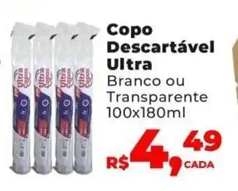 Copo Descartavel Ultra 100 x 180ml