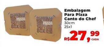 Embalagem Para Pizza Canto do Chef 30cm 25x1