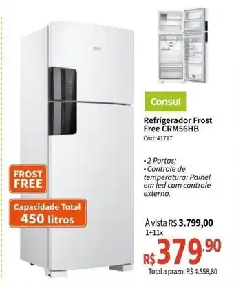 Consul Refrigerador Frost Free 450L