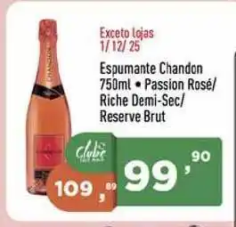 Espumante Chandon Passion Rosé Riche Demi-sec Reserve Brut 750ml
