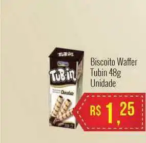 Mart Minas Biscoito Waffer Tubin 48g oferta