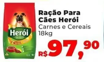 Mix Mateus Racao para caes Heroi 18kg oferta