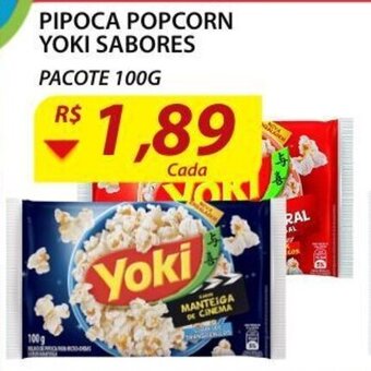 Assaí Atacadista Pipoca Popcorn Yoki Sabores 100g oferta