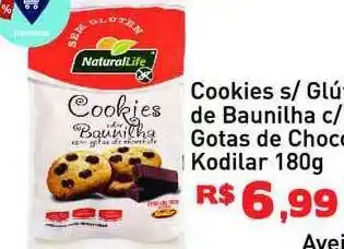 Cookies S Glúten De Baunilha C Gotas De Chocolate Kodilar 180g