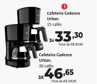 Cafeteira Cadence Urban 15 cafes