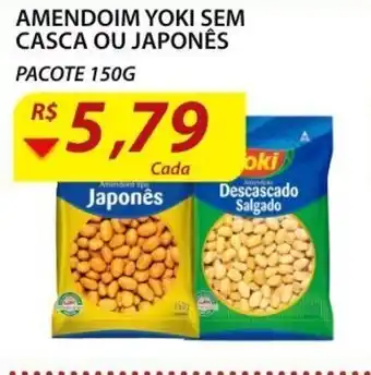 Assaí Atacadista Amendoim Yoki sem casca ou Japones 150g oferta