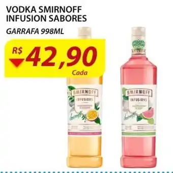 Assaí Atacadista Vodka Smirnoff Infusions Sabores 998ml oferta