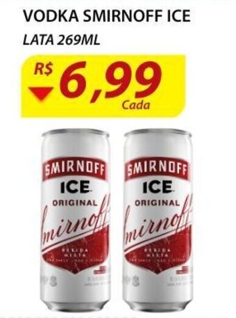 Assaí Atacadista Vodka Smirnoff Ice lata 269ml oferta