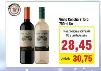Spani Atacadista Vinho Concha Y Toro 750ml oferta
