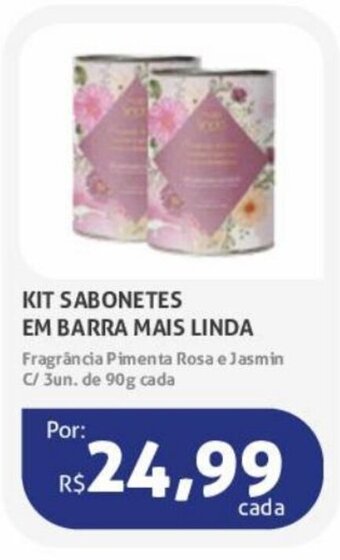 Kit Sabonetes em Barra mais Linda