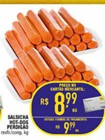 Mercantil Rodrigues Salsicha hot dog perdigão kg oferta