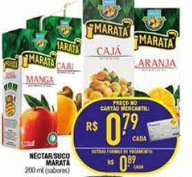 Mercantil Rodrigues Néctar / suco maratá 200ml oferta