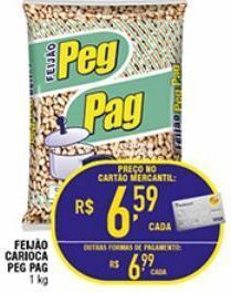 Mercantil Rodrigues Feijão carioca peg pag kg oferta