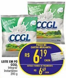 Mercantil Rodrigues Leite em pó ccgl 200g oferta