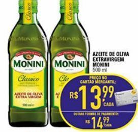 Mercantil Rodrigues Azeite de oliva extravirgem monini 500ml oferta