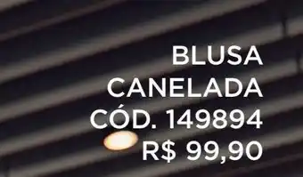 Blusa canelada