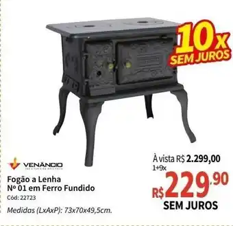 Deltasul Fogao e Lenha N 01 em Ferro Fundido oferta