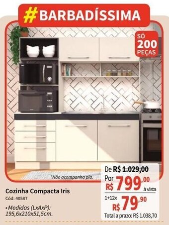 Deltasul Cozinha Compacta Iris oferta