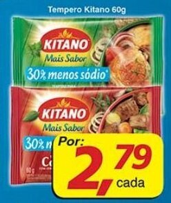 Supermercados Guanabara Tempero Kitano 60g oferta