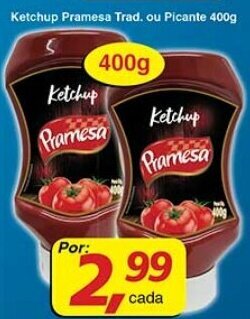 Supermercados Guanabara Ketchup Pramesa Trad. ou Picante 400g oferta