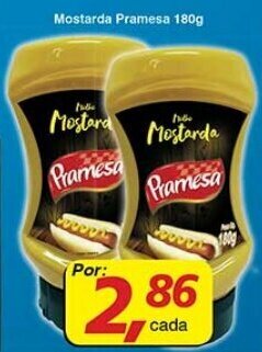 Supermercados Guanabara Mostarda Pramesa 180g oferta