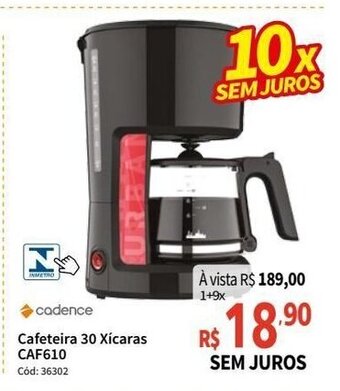 Deltasul Cadence Cafeteira 30 Xicaras oferta