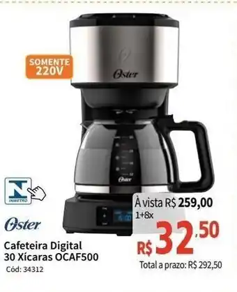 Deltasul Oster Cafeteira Digital 30 Xicaras oferta
