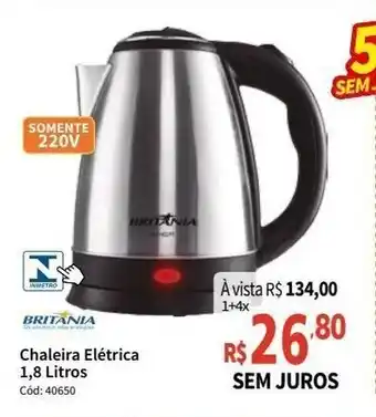 Deltasul Britania Chaleira Eletrica 1.8L oferta