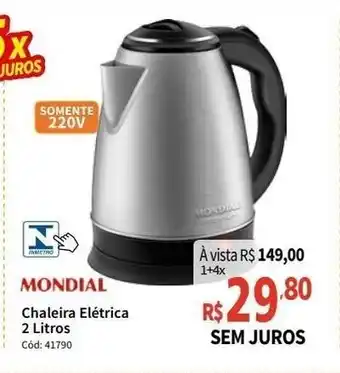 Deltasul Mondial Chaleira Eletrica 2L oferta