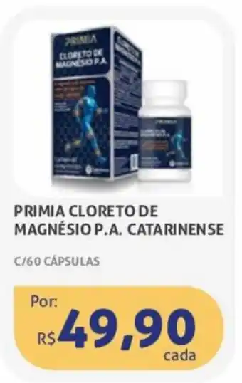 Primia Cloreto de Magnesio P.A Catarinense c/60 capsulas