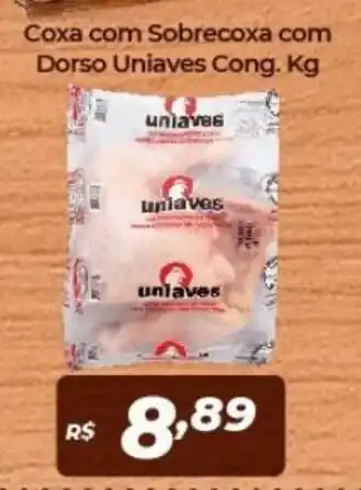 Atakarejo Coxa Com Sobrecoxa com Dorso Uniaves Cong. 1kg oferta