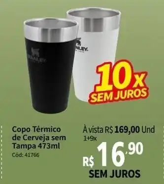 Deltasul Copo Termico de cerveja sem Tampa 473ml oferta
