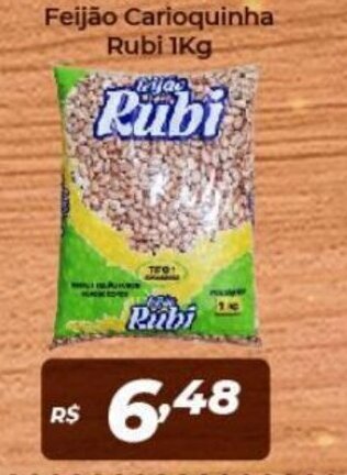 Atakarejo Feijao Carioquinha Rubi 1kg oferta