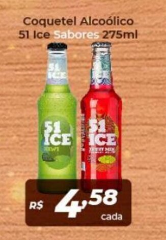 Atakarejo Coquetel Alcoolico 51 Ice Sabores 275ml oferta
