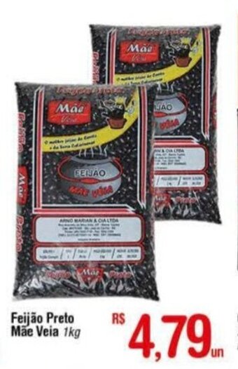 Fort Atacadista Feijao Preto Mae Veia 1kg oferta