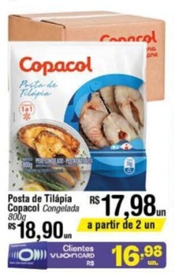 Fort Atacadista Posta de Tilapia Copacol 800g oferta