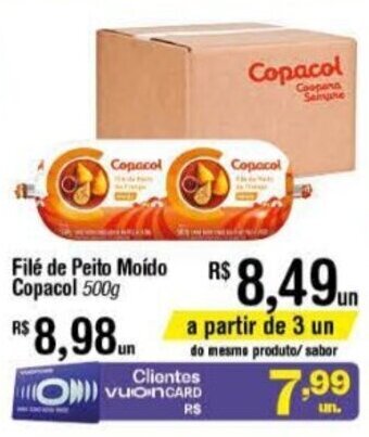 Fort Atacadista File de Peito Moido Copacol 500g oferta