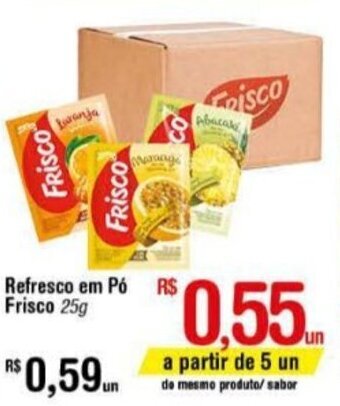 Fort Atacadista Refresco em po Frisco 25g oferta