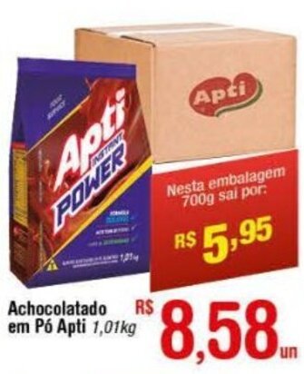 Fort Atacadista Achocolatado em po Apti 700g oferta