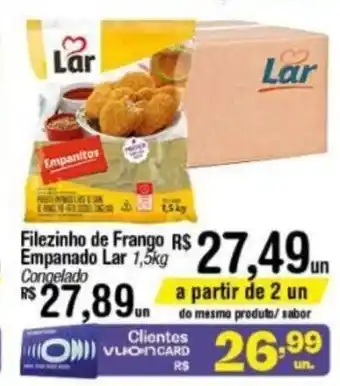 Fort Atacadista Filezinho de frango empanado Lar 1.5kg oferta