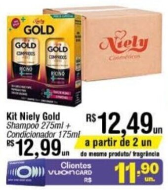 Fort Atacadista Kit Niely Gold Shampoo 275ml + Cond. 175ml oferta