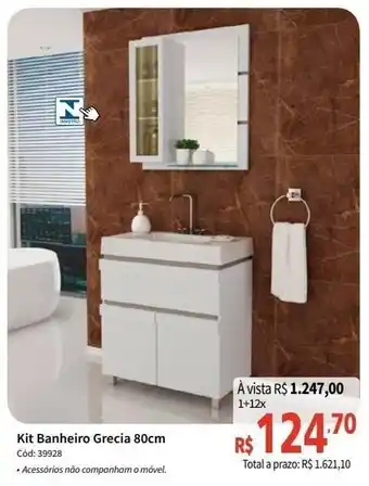 Kit Banheiro Grecia 80cm