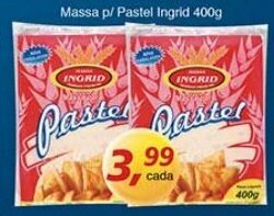 Supermercados Guanabara Massa p/ Pastel Ingrid 400g oferta