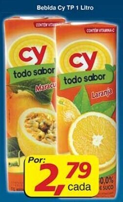Supermercados Guanabara Bebida Cy TP 1L oferta
