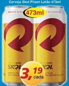 Supermercados Guanabara Cerveja Skol Pilsen Latao 473ml oferta