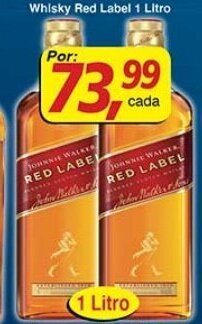 Supermercados Guanabara Whisky Red Label 1L oferta