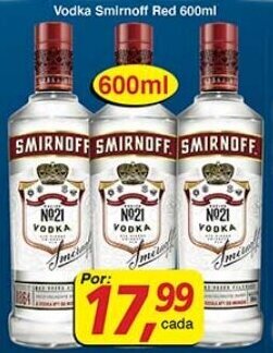 Supermercados Guanabara Vodka Smirnoff Red 600ml oferta